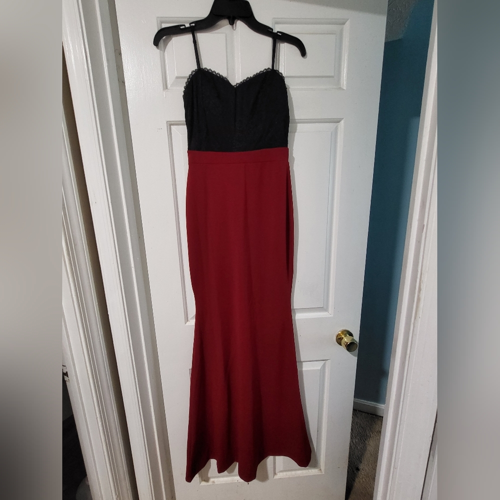 Black and Red formal dress